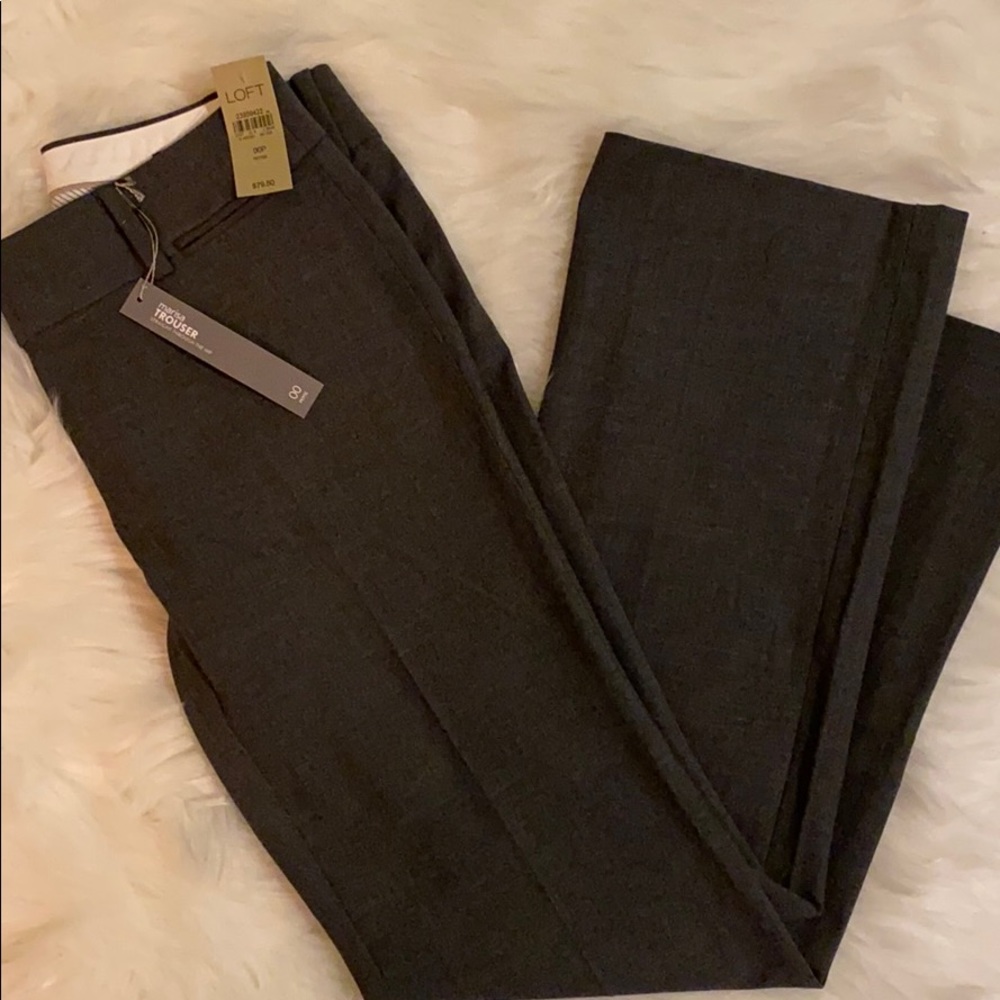 LOFT Marissa grey trouser • 00P • NWT